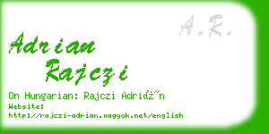 adrian rajczi business card